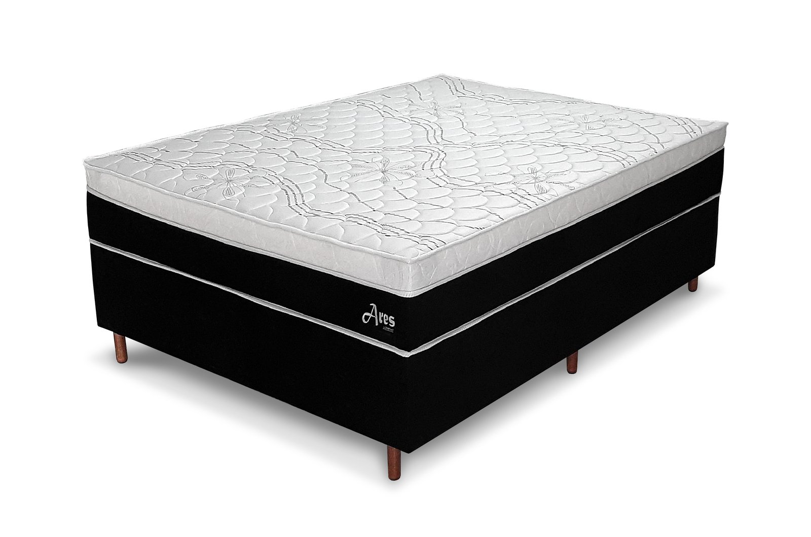 Detalhe de camadas de um colchão moderno